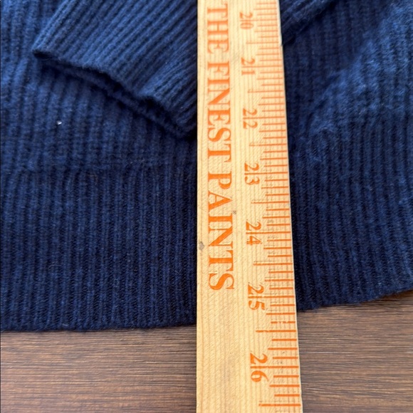 J. Crew Midweight cashmere ribbed half-zip ski sweater XS - Picture 5 of 9
